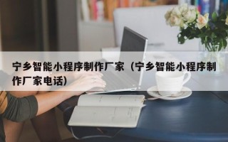 滕州宁乡智能小程序制作厂家（宁乡智能小程序制作厂家电话）